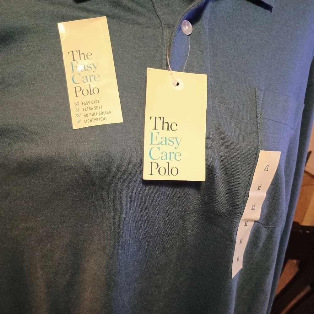 Gentlemen's Croft & Barrow extra large polo. Brand new with tags. Navy - Picture 6 of 6
